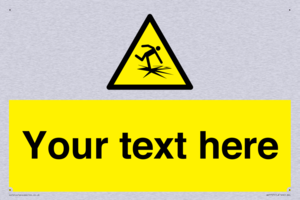 Custom warning thin ice